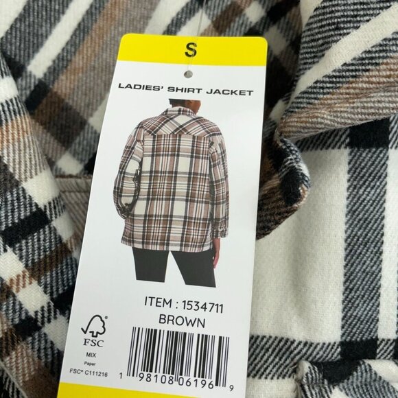 NEW HFX Men's S Plaid Shirt Jacket Wool Blend - Picture 5 of 11